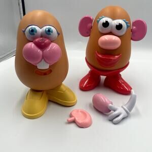 Lot Bundle Mr Mrs Potato Head 2 Bodies &  10+ Parts Pieces